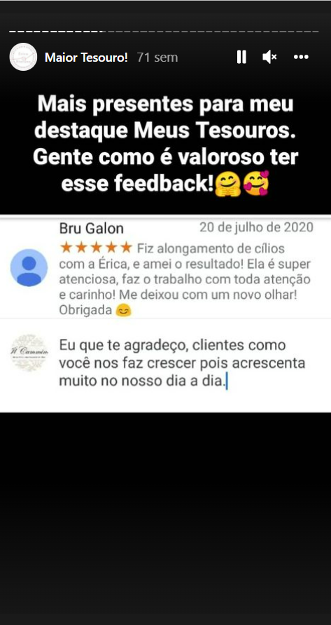 Produtos e Serviços - Depoimentos